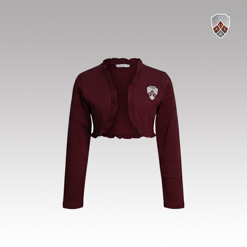 Intermediate School Girls Bolero Maroon