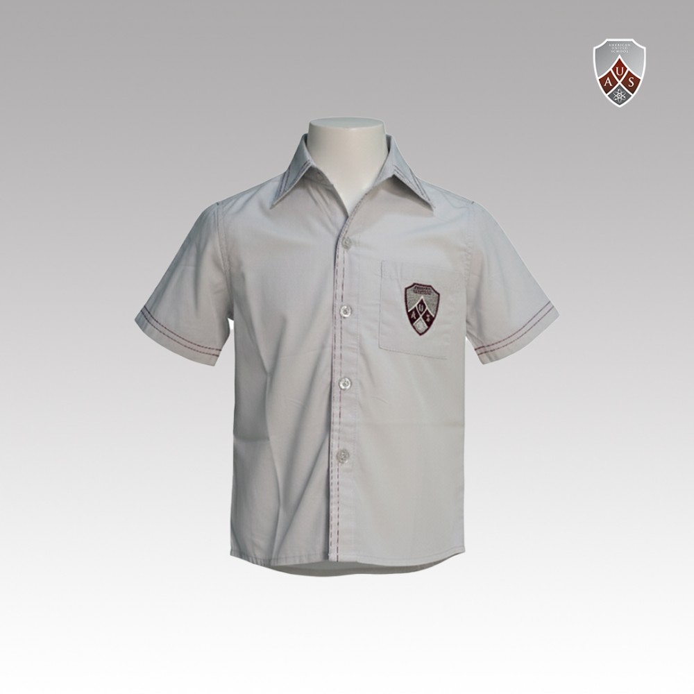 Es Boys Short Sleeve Shirt Light Grey