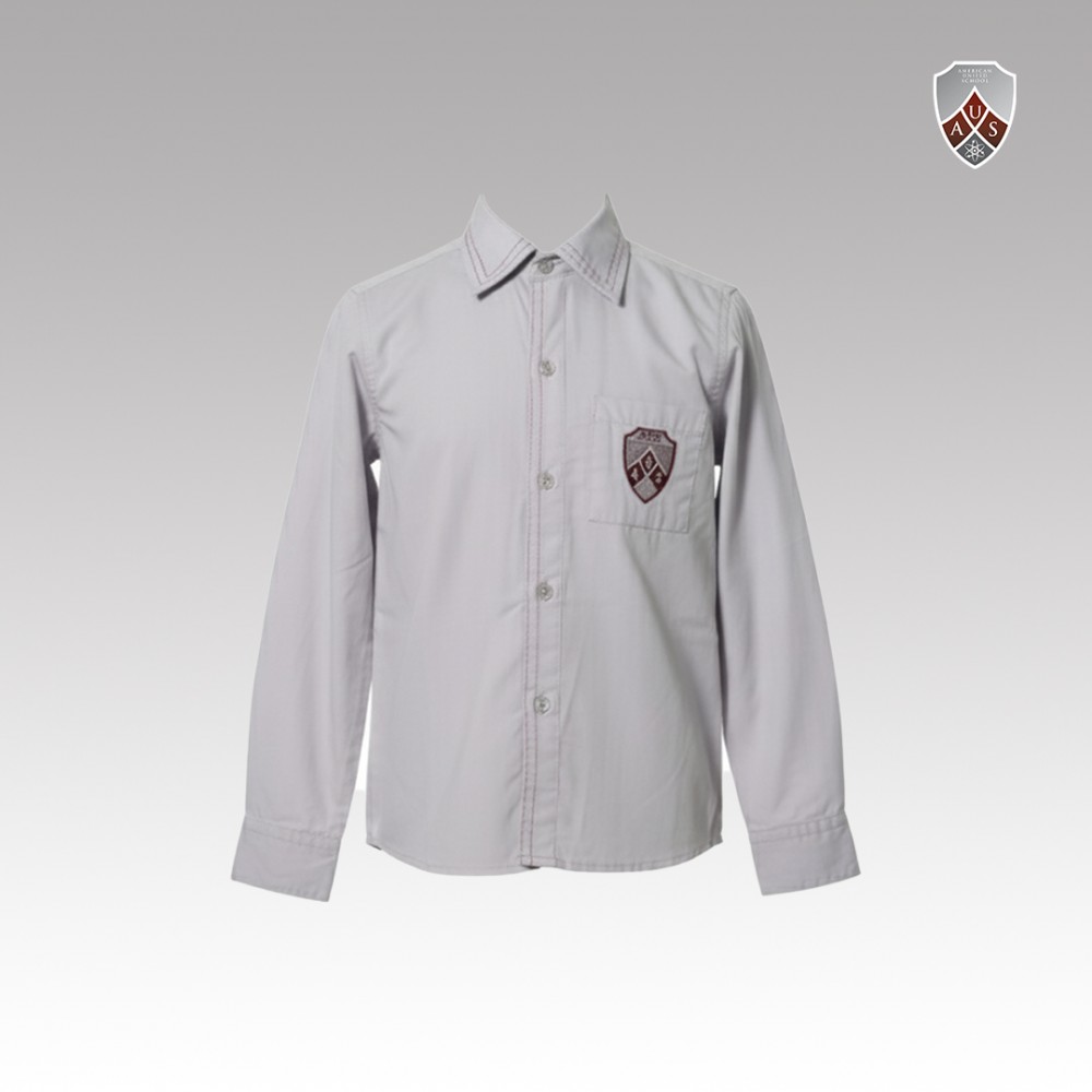 Es Boys Long Sleeve Shirt Light Grey