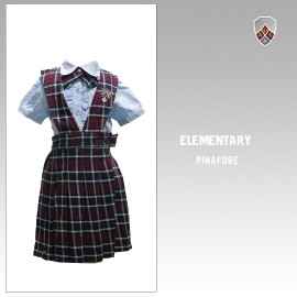 Es Girls Check Pinafore Multi Colored Check