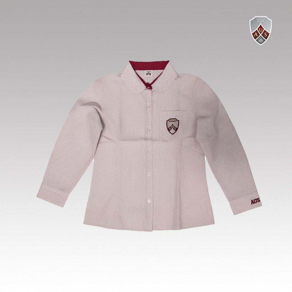 Girls Stripes Long Sleeve Blouse